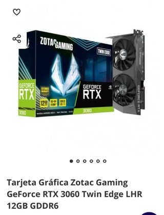 Tarjeta Gráfica Zotac Gaming RTX 3060