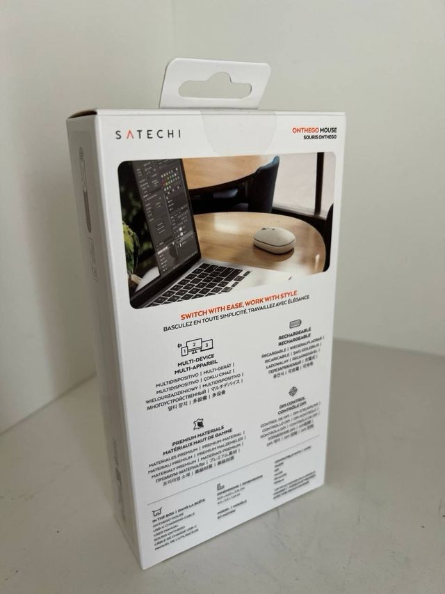 Satechi OntheGo Ratón Bluetooth Blanco