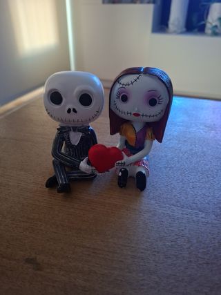 Figuras Jack y Sally Corazón