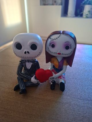 Figuras Jack y Sally Corazón