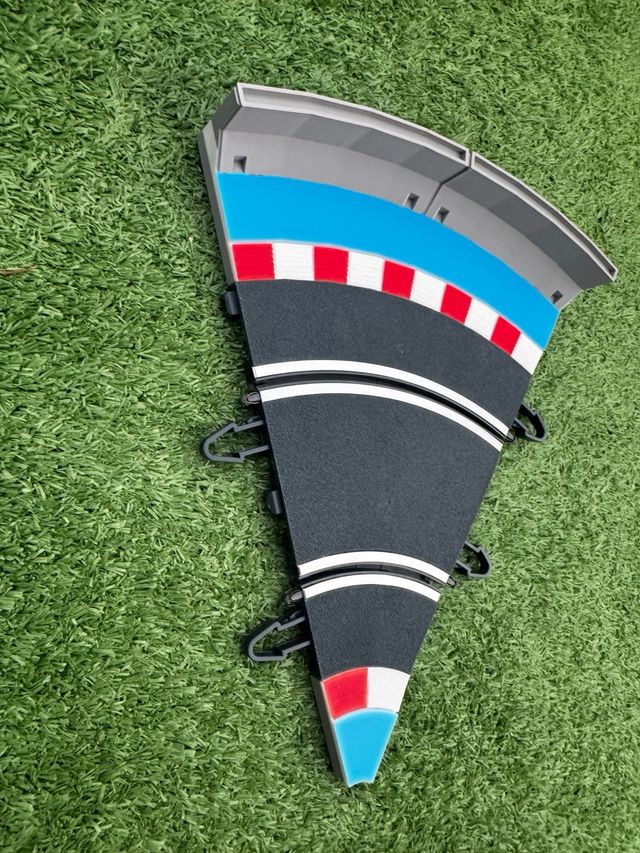 Set bordes piano muro Scalextric azul"Miami"