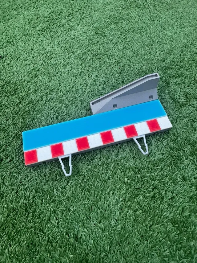 Set bordes piano muro Scalextric azul"Miami"