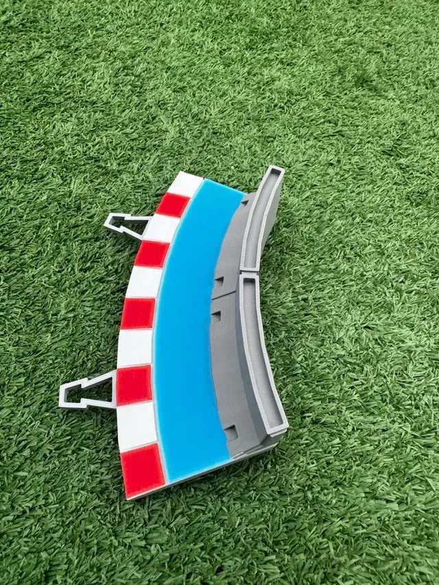 Set bordes piano muro Scalextric azul"Miami"