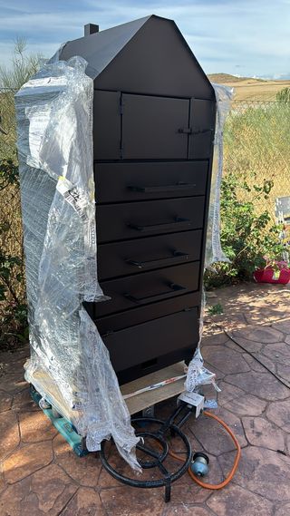 Horno Asador de Patatas Metálico Gris