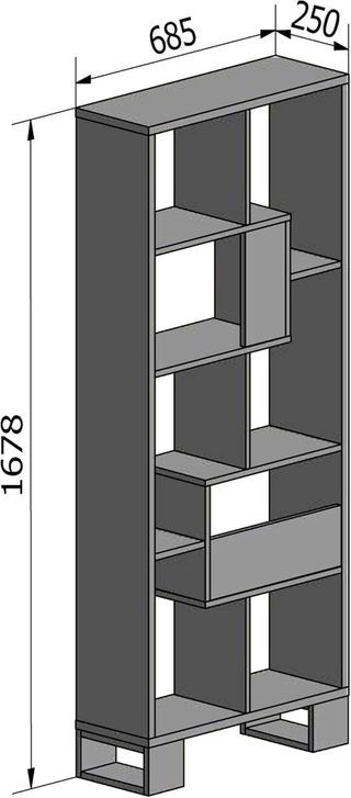 Estantería diseño versátil horizontal o vertical