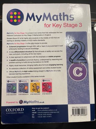 MyMaths for Key Stage 3 – 2C”, 