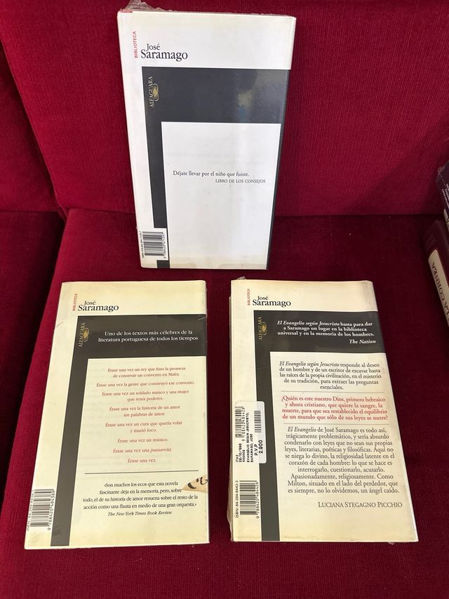 Lote 3 libros de José Saramago