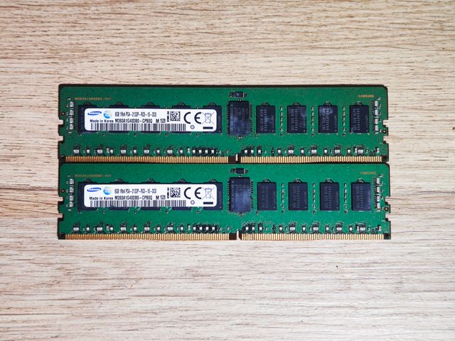 2x Samsung 8GB DDR4 RAM Módulos