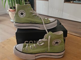 Converse Botas Verdes Plataforma