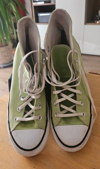 Converse Botas Verdes Plataforma