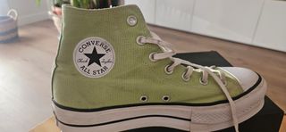 Converse Botas Verdes Plataforma
