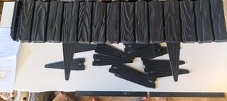 Piezas de jardinería flexibles para bordes