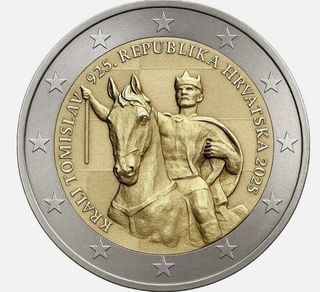 🇭🇷 CROACIA MONEDA 2€ EUROS 2025 "REY TOMISLAV"