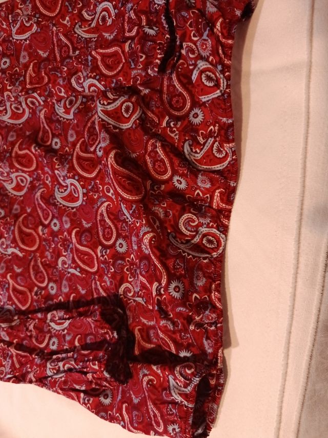 Camicetta John Baner donna fantasia paisley rossa