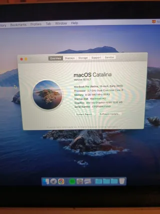 MacBook Pro 13" - Early 2015 Plata