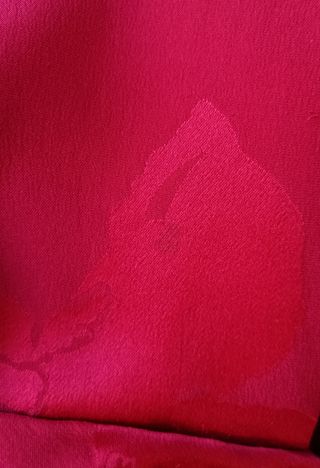 Ann Lawrence Abito Seta Vintage Rosso