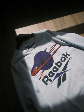 Sudadera Reebok Vintage Gris Talla L