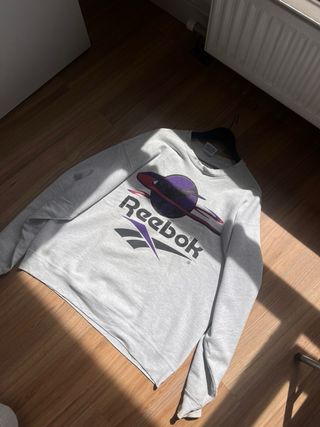 Sudadera Reebok Vintage Gris Talla L