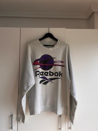 Sudadera Reebok Vintage Gris Talla L