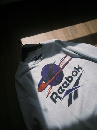 Sudadera Reebok Vintage Gris Talla L