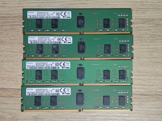 4x Samsung 8GB DDR4 RAM Módulos
