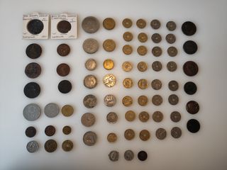 Colección de 72 monedas antiguas