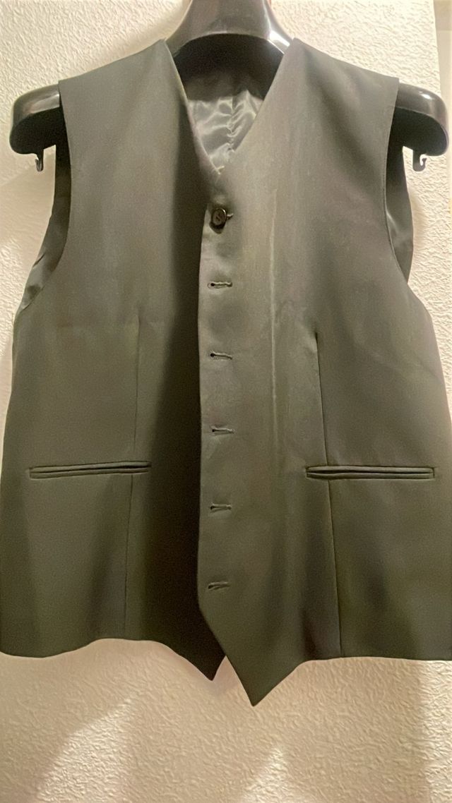 Chaleco Traje Negro Talla L