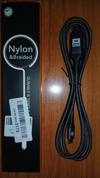 Cable USB-C a HDMI 4K Nylon Trenzado