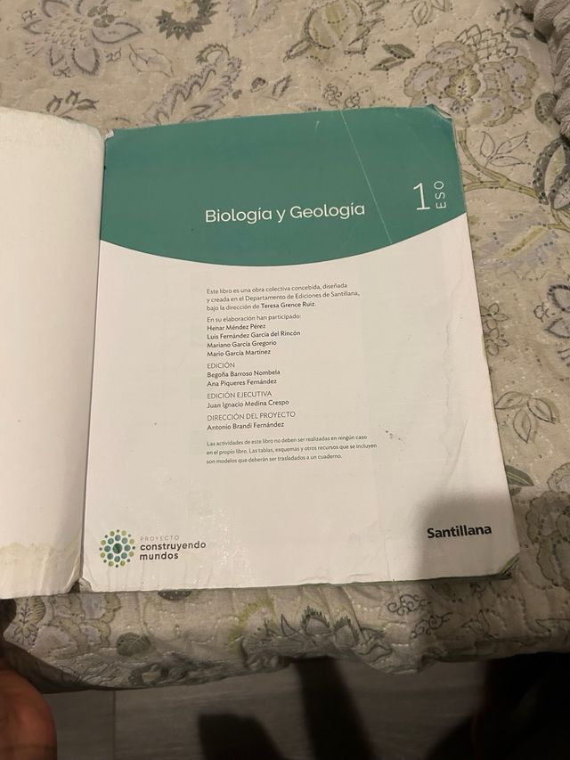 libro biología 1 de la eso 