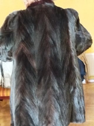 Abrigo de piel vintage Talla 48