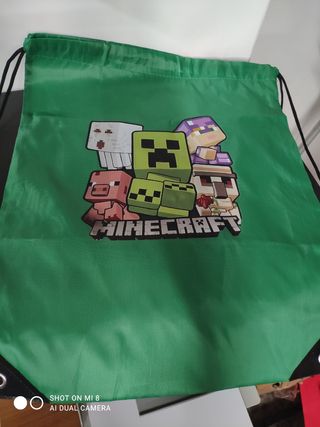 Sacco multiuso verde Minecraft