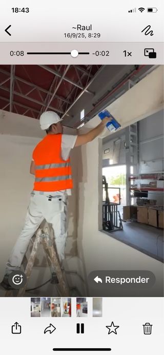 Enlucido de paredes y quitar gotelé