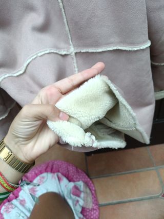 Chaqueta Mango rosa con pelo