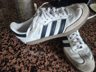 Adidas Samba Blancas y Negras34