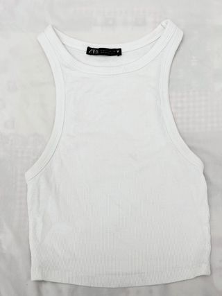 Top blanco Zara