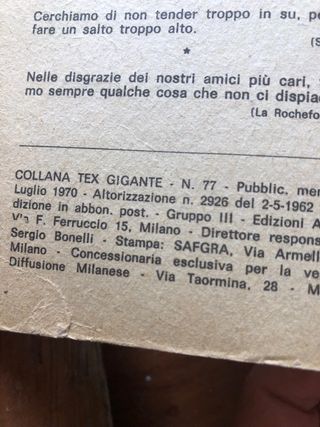 12 Giornalini Tex - Fumetti Western