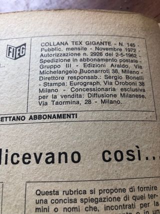12 Giornalini Tex - Fumetti Western