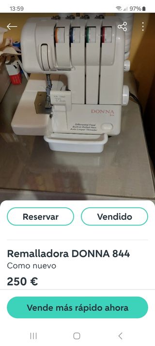Remalladora DONNA 844
