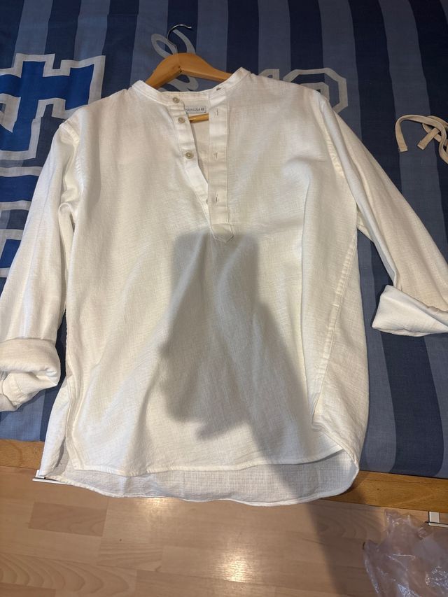 Camisa de lino blanca