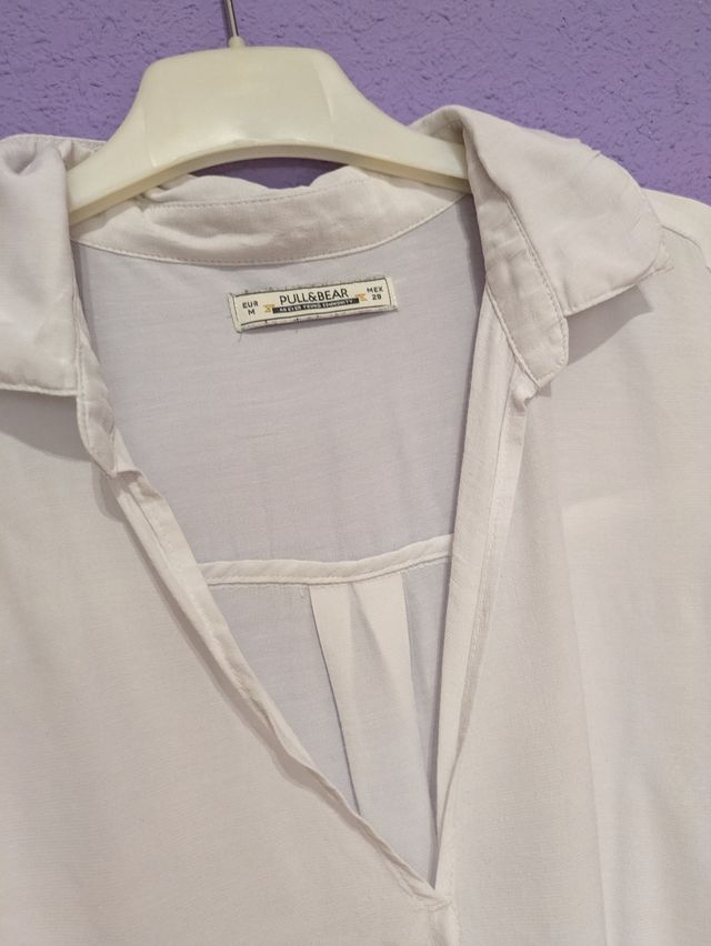 Blusa bianca Pull&Bear