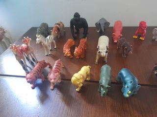 20 Animaletti Savana Plastica Resistente