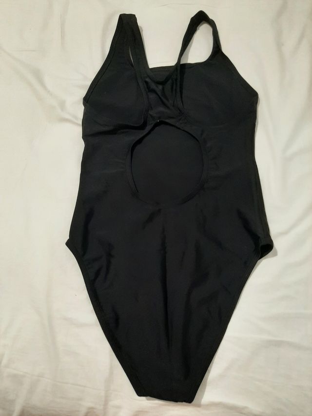 Traje de baño natación mujer negro T.36