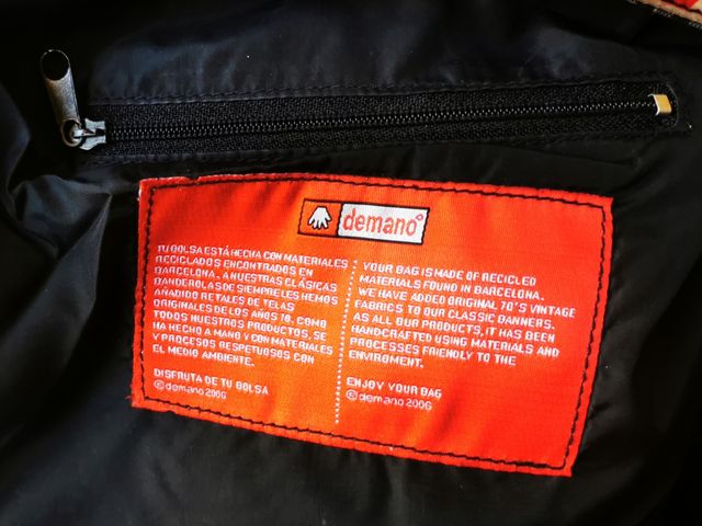 Bolso bandolera Demano rojo y negro