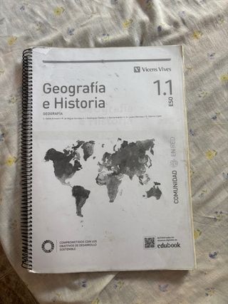 libro de geografía e historia de primero de la ESO