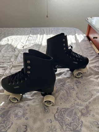Patines Oxelo 4 Ruedas Negros