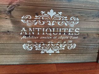 Caja de madera estilo shabby chic