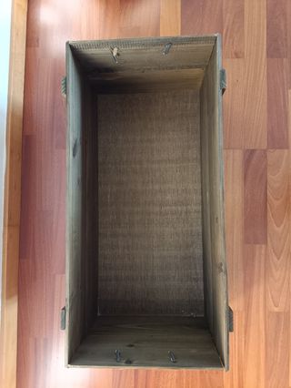 Caja de madera estilo shabby chic