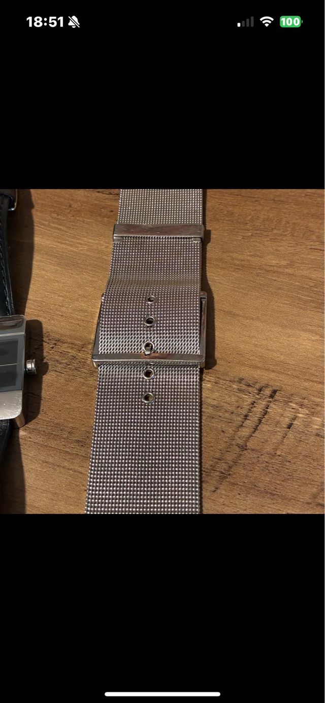 Reloj Calvin Klein Piel Negro y Plateado