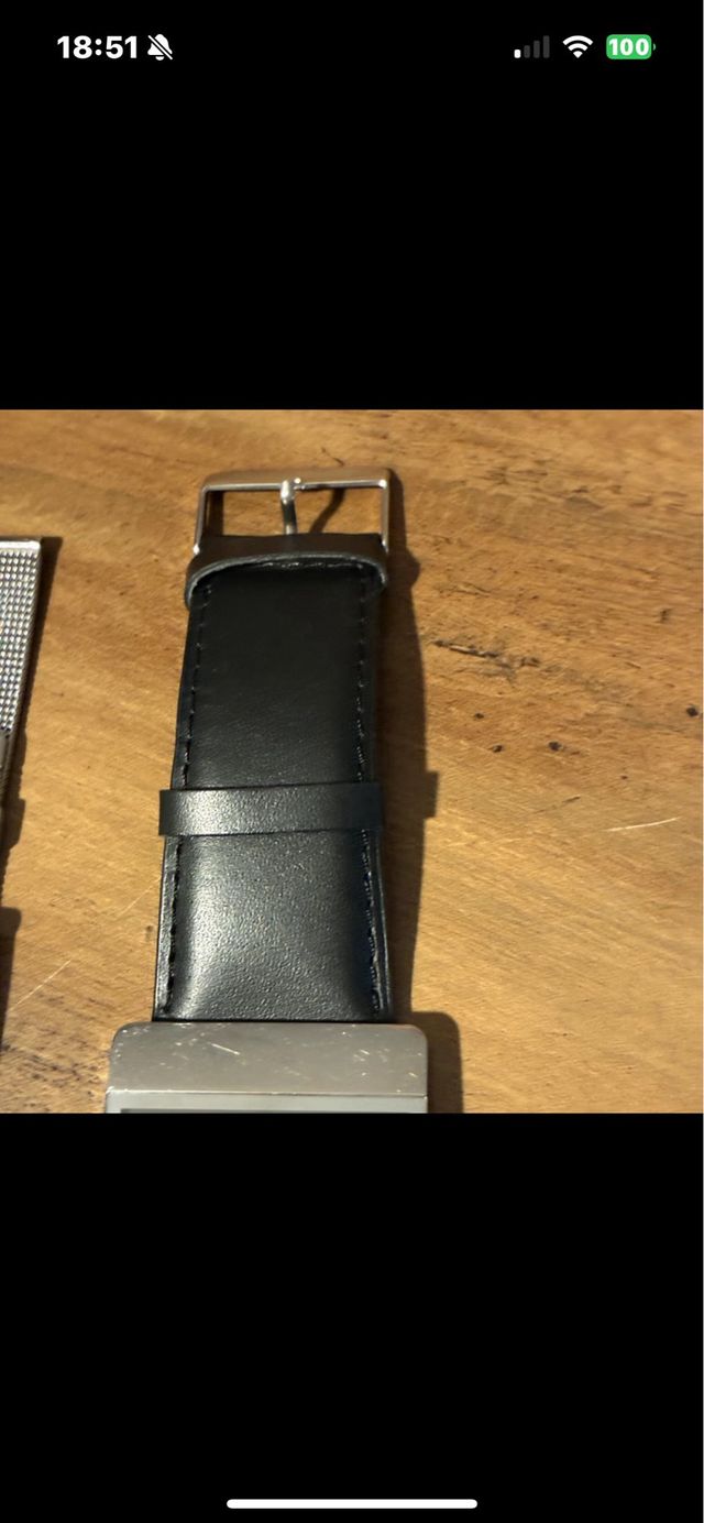 Reloj Calvin Klein Piel Negro y Plateado