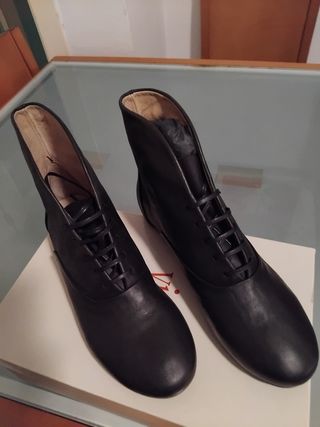 Botines Vialis Piel Negro Talla 38